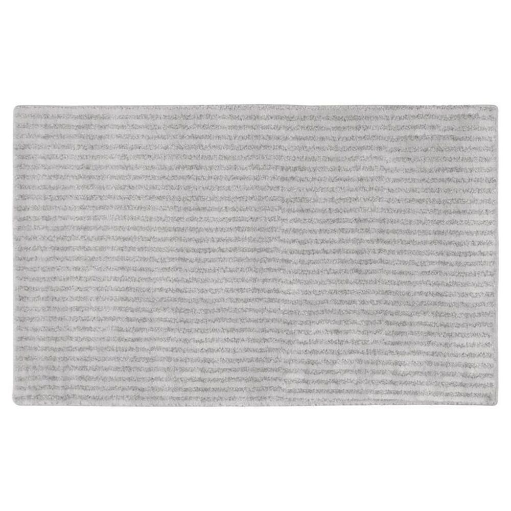 30"x50" Sheridan Plush Washable Nylon Bath Rug Platinum Gray - Garland